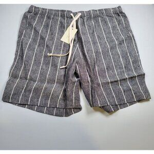 Alex Crane Bo Linen Drawstring Shorts Men Size XL NWT  Sustainable French Linen